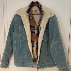 Kith Corduroy Laight Jacket "realm" with Sherpa Lining size Large